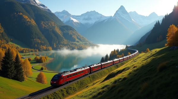 Comment voyager en Suisse en train et profiter des paysages majestueux