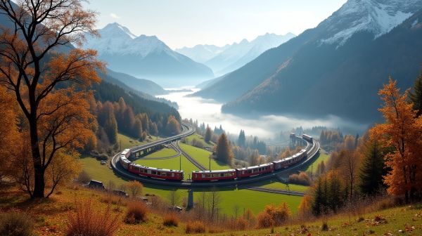 Comment voyager en Suisse en train et profiter des paysages majestueux